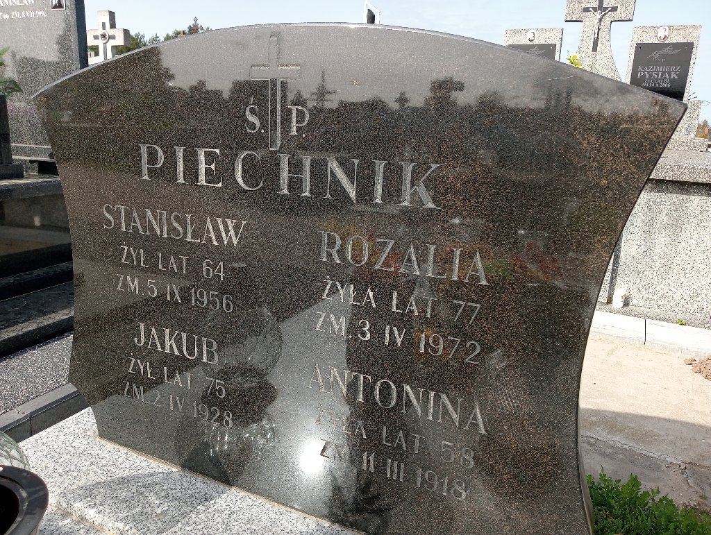 Jakub Piechnik Cerekiew - Grobonet - Wyszukiwarka osób pochowanych