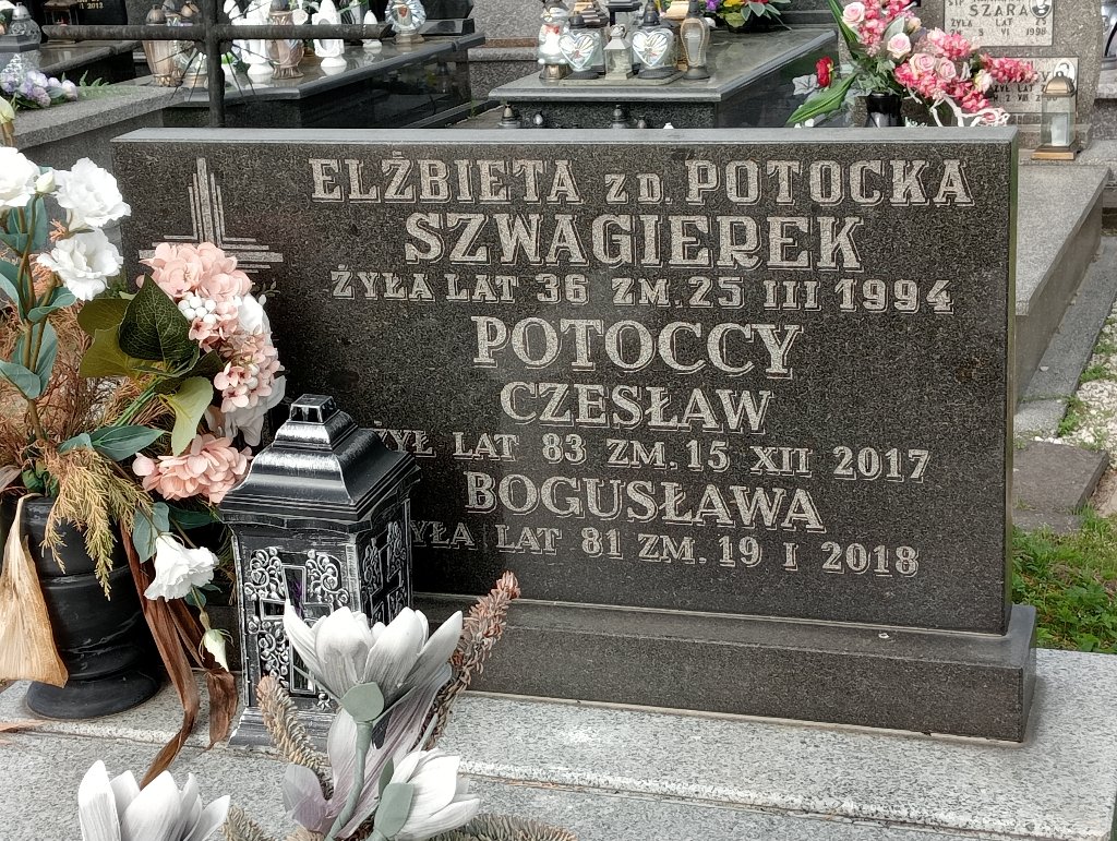 Bogusława Potocka 1936 Cerekiew - Grobonet - Wyszukiwarka osób pochowanych
