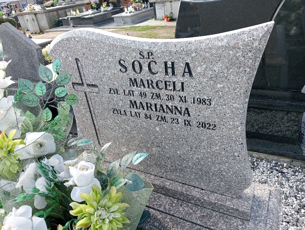 Marianna Socha 1938 Cerekiew - Grobonet - Wyszukiwarka osób pochowanych